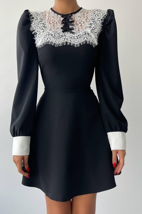 Parma Uzun Kollu Mini Boy Elbise