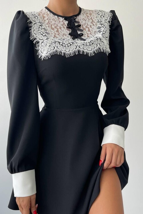 Parma Uzun Kollu Mini Boy Elbise