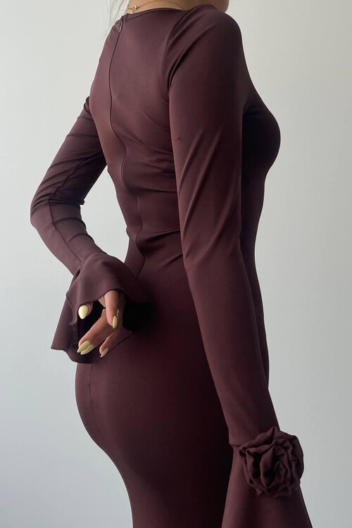 Perth Gül Detay Elbise