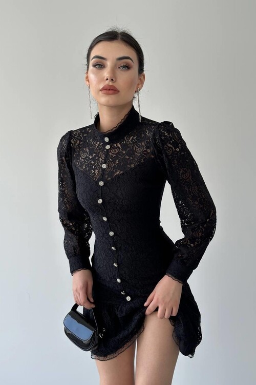 Petrus Düğme Detaylı Elbise