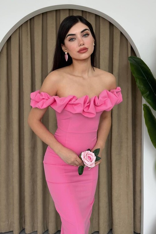 Popi Madonna Collar Pencil Dress