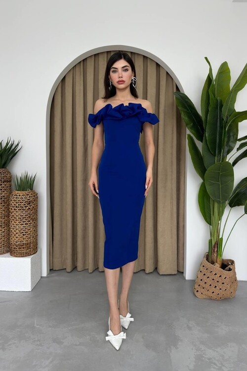 Popi Madonna Collar Pencil Dress