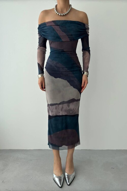 Sevilla Madonna Yaka Tül Elbise