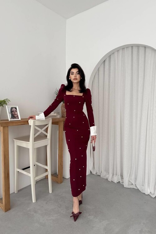 Stell İncili Elbise