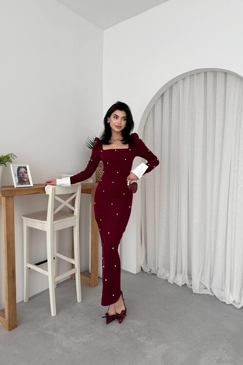 Stell İncili Elbise