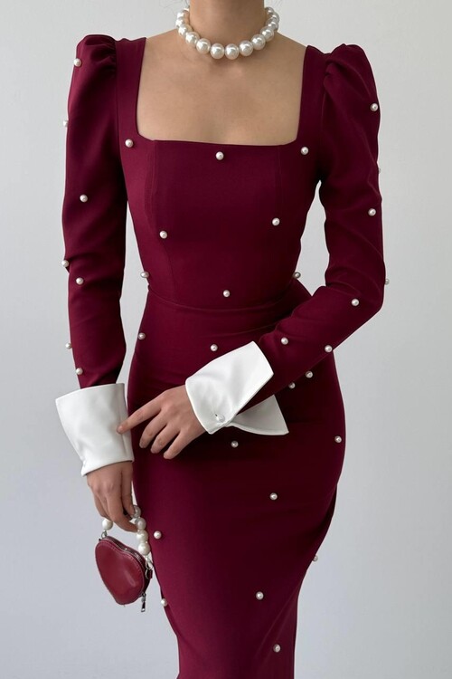 Stell İncili Elbise