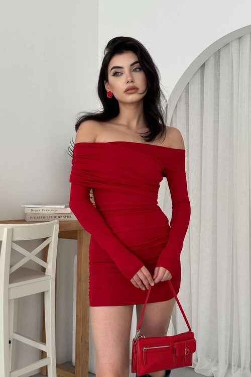 Tefs Straplez Elbise