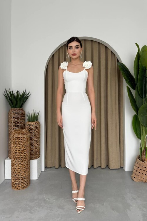 Thron Gül Askılı Elbise