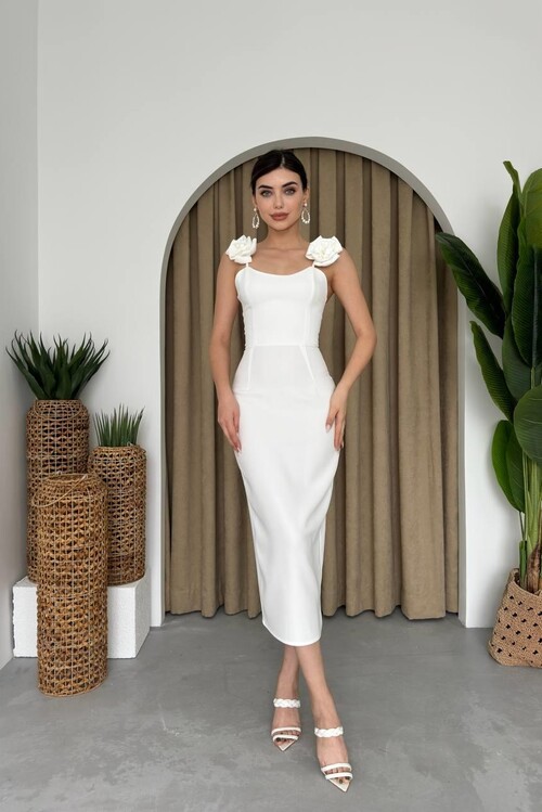 Thron Gül Askılı Elbise