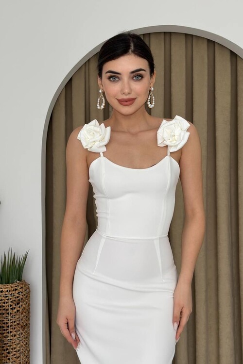 Thron Gül Askılı Elbise