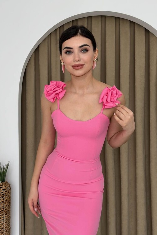 Thron Rose Strap Dress