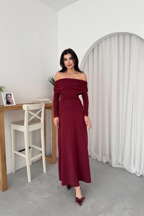 Uras Straplez Elbise