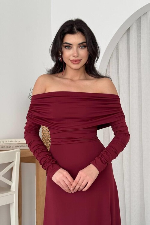 Uras Straplez Elbise