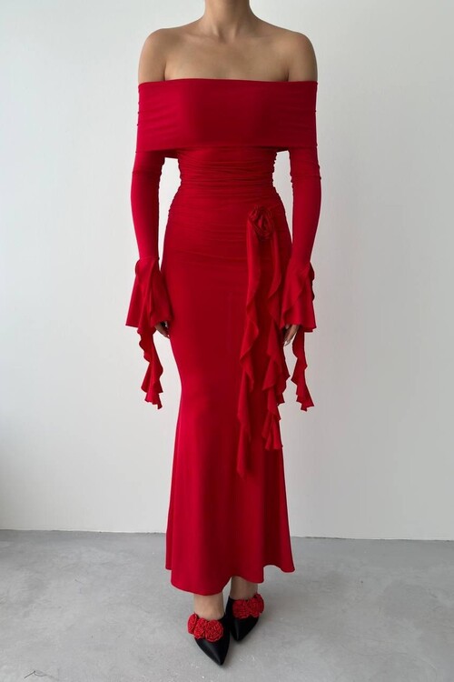 Valijevo Gül Detay Elbise