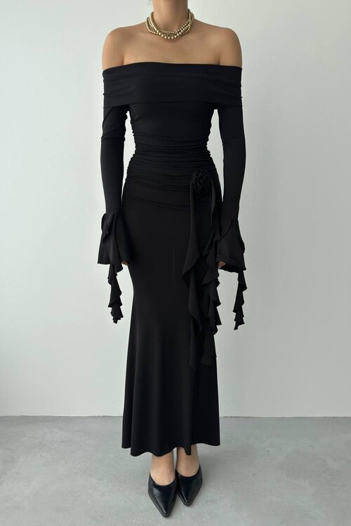 Valijevo Gül Detay Elbise