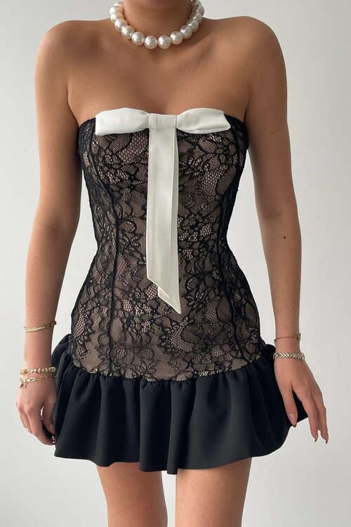 Vencover Straplez Elbise