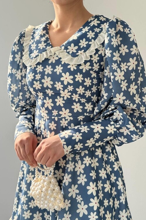 Vero Bebe Yaka Elbise