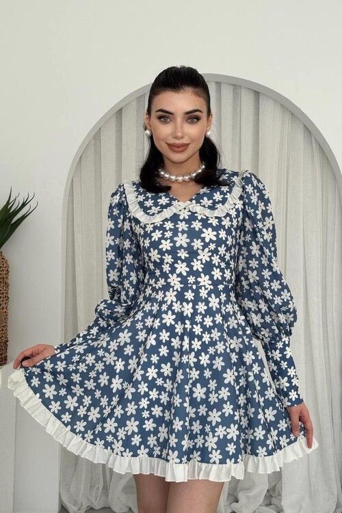 Vero Bebe Yaka Elbise