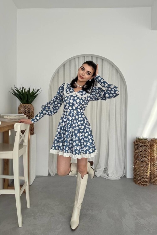 Vero Bebe Yaka Elbise