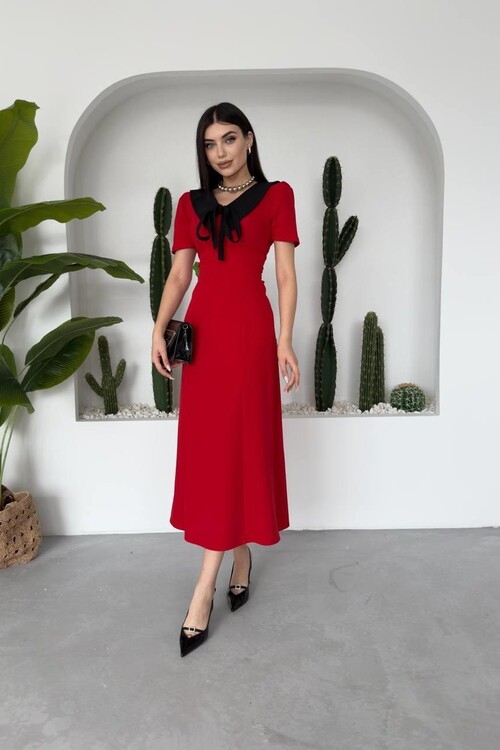 Zerra Yaka Kurdale Detay Elbise