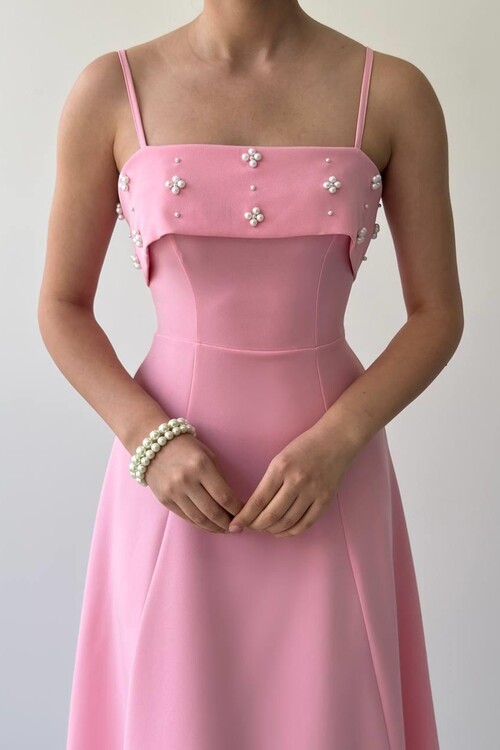 Acco Taş Detaylı Elbise