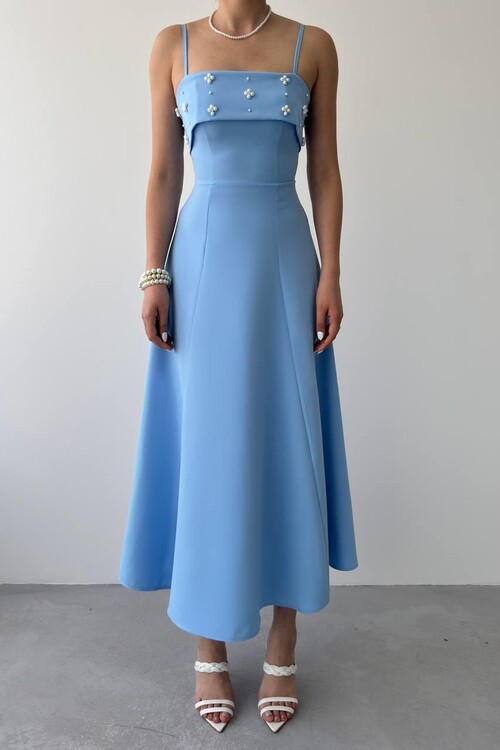 Acco Taş Detaylı Elbise