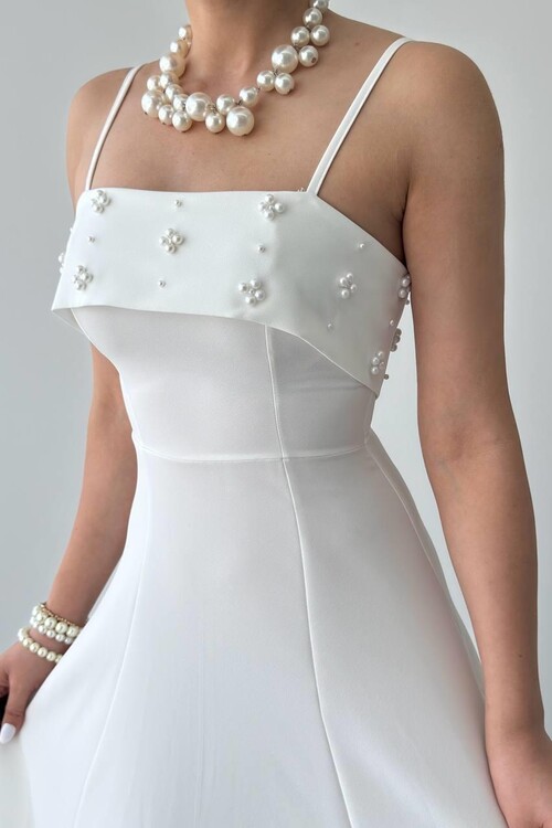 Acco Taş Detaylı Elbise