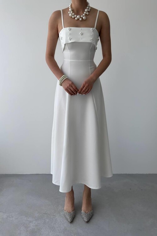 Acco Taş Detaylı Elbise