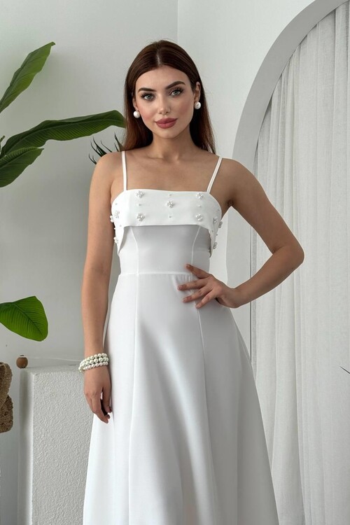 Acco Taş Detaylı Elbise