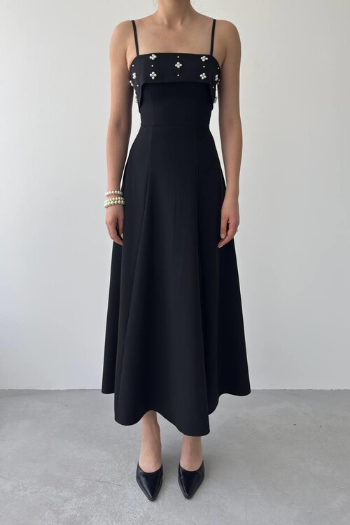 Acco Taş Detaylı Elbise