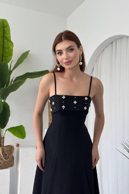 Acco Taş Detaylı Elbise