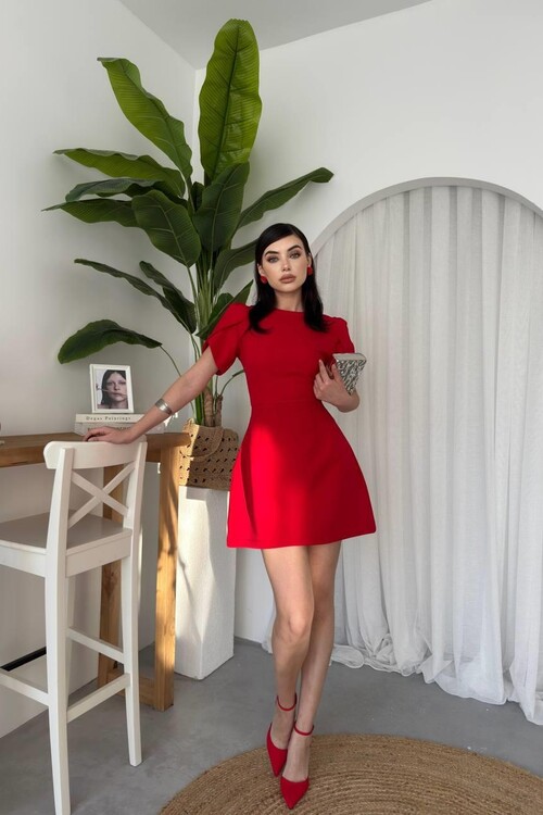 Alka Pearl Bow Detail Dress