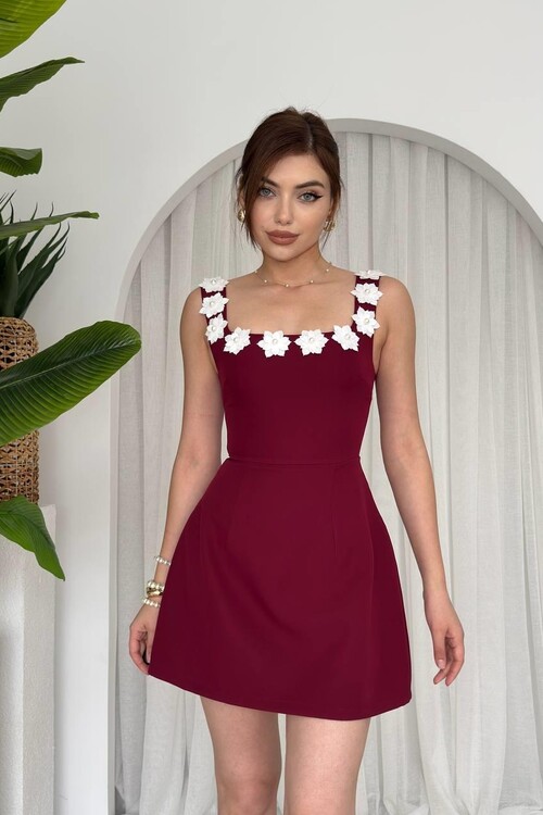 Alyosa Flower Detailed Dress