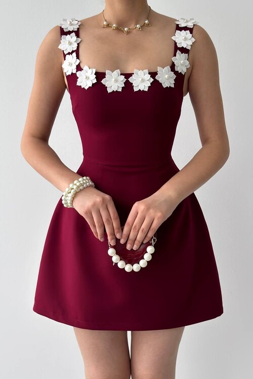 Alyosa Flower Detailed Dress