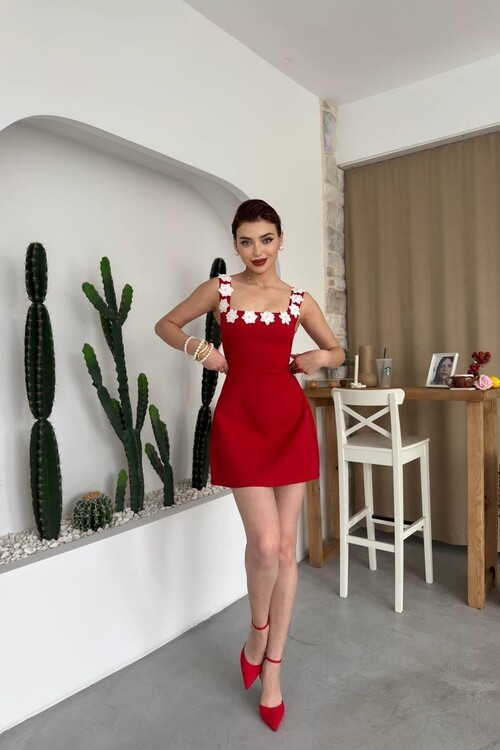 Alyosa Flower Detailed Dress