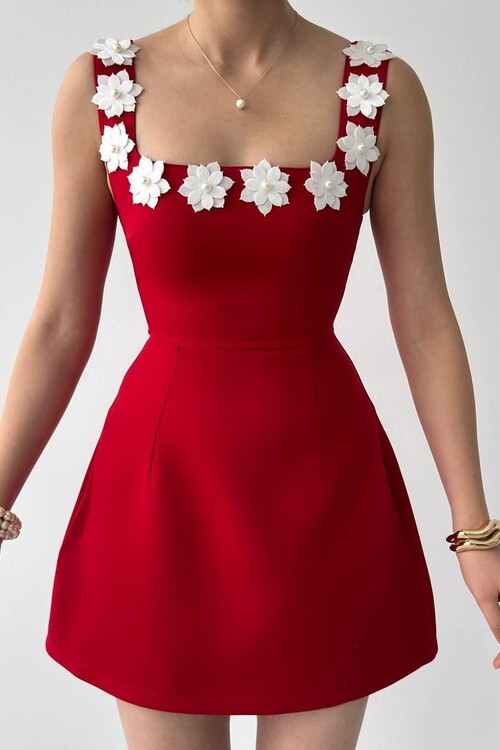 Alyosa Flower Detailed Dress