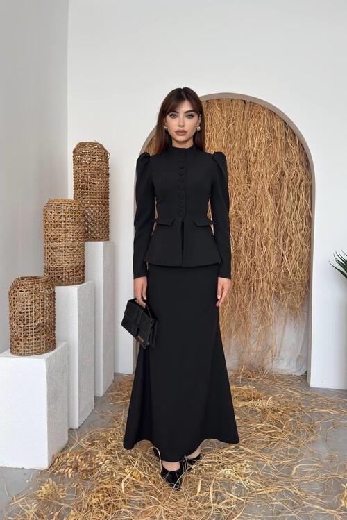 Anat Düğme Detaylı Takım