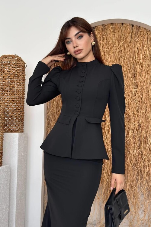 Anat Düğme Detaylı Takım