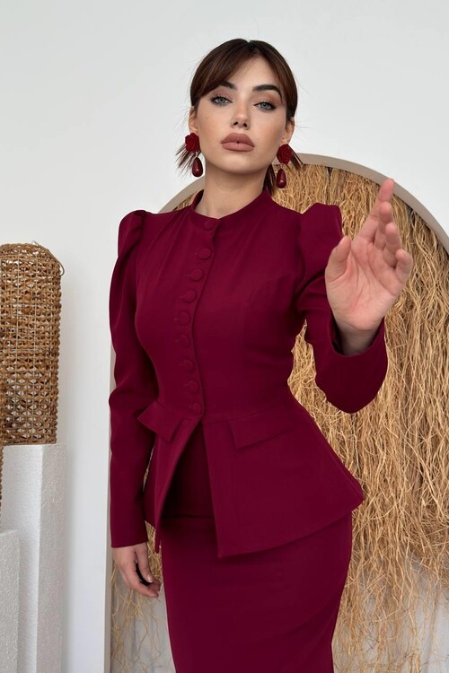 Anat Düğme Detaylı Takım