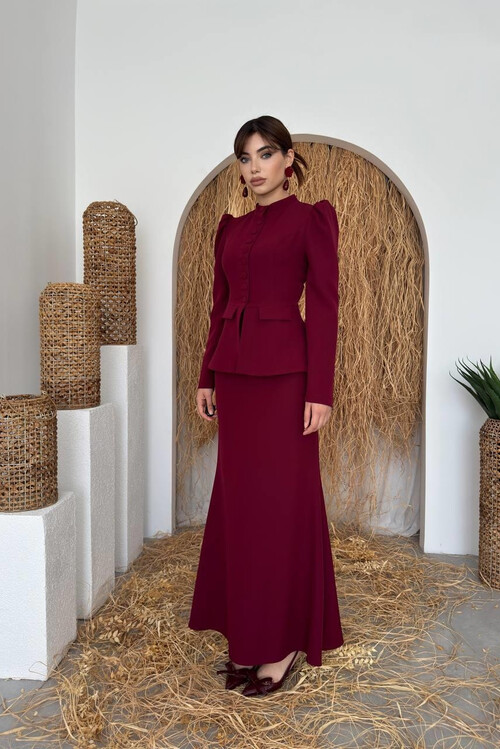 Anat Düğme Detaylı Takım