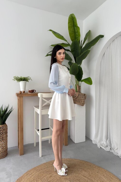 Asıo Bebe Yaka Elbise