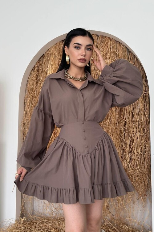 Baxte Düğme Detaylı Takım