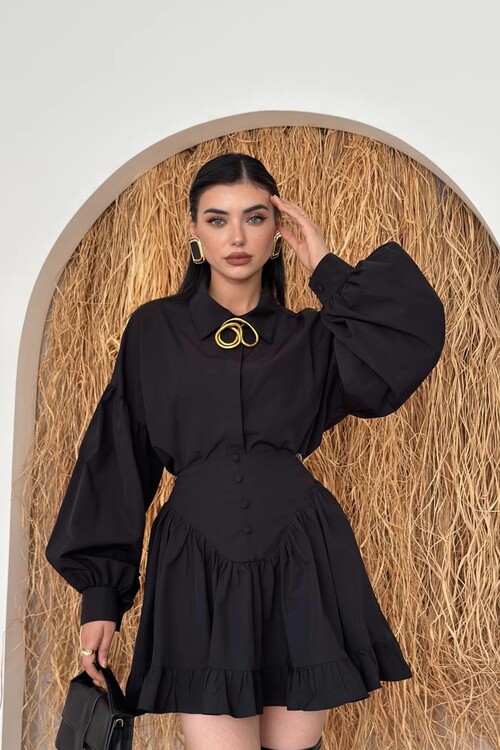 Baxte Düğme Detaylı Takım