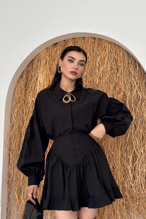 Baxte Düğme Detaylı Takım