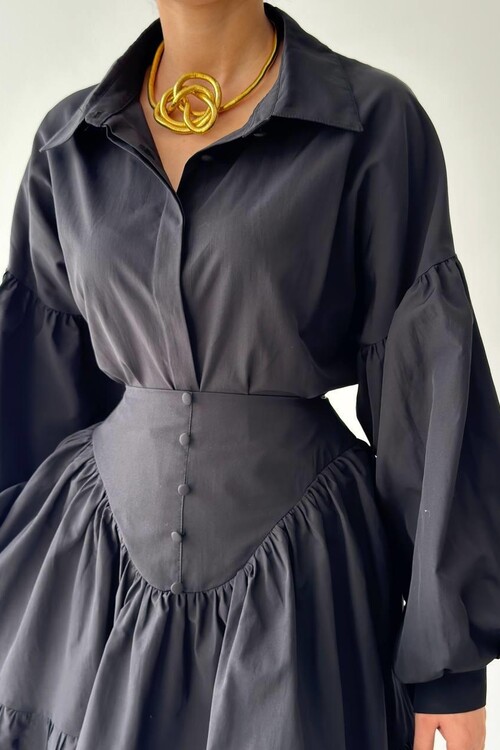 Baxte Düğme Detaylı Takım