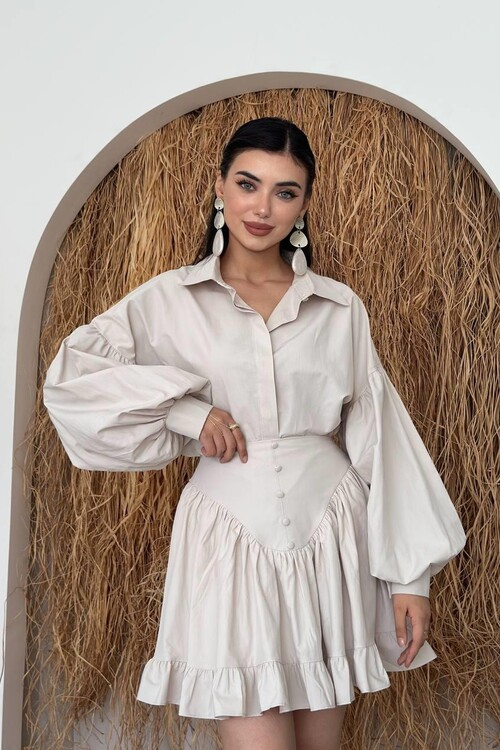 Baxte Düğme Detaylı Takım