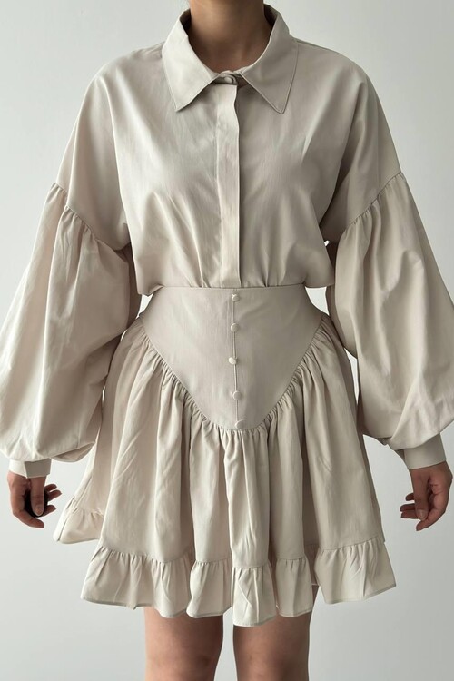 Baxte Düğme Detaylı Takım