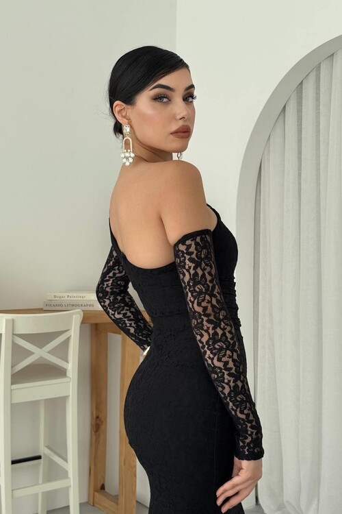 Bees Tek Omuz Detaylı Elbise