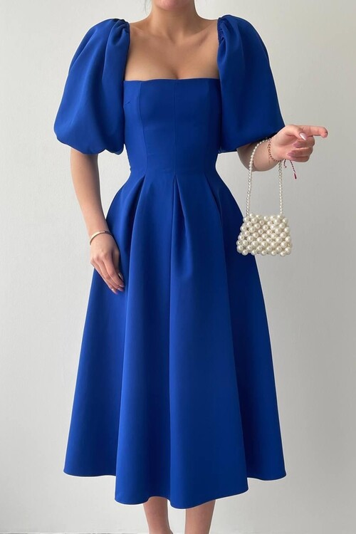 Benjamin Çan Etekli Midi Boy Elbise