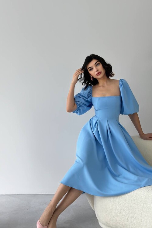 Benjamin Çan Etekli Midi Boy Elbise